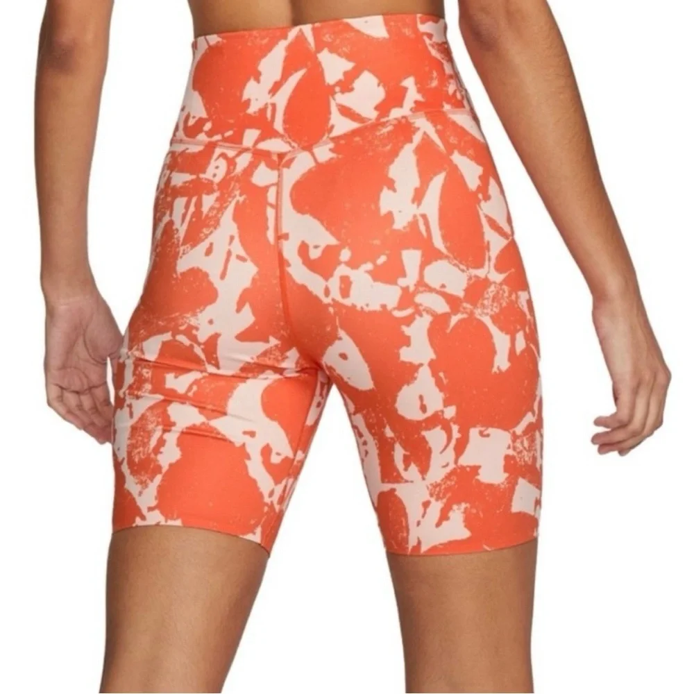 ☀️3/$20 Nike Women's Orange Bike Shorts - Picture 2 of 11